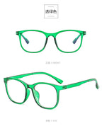 Transparent Computer Glasses pc Frame Women Men Anti Blue Light square Eyewear Blocking Glasses Optical Spectacle Eyeglass round