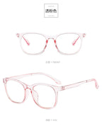 Transparent Computer Glasses pc Frame Women Men Anti Blue Light square Eyewear Blocking Glasses Optical Spectacle Eyeglass round