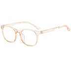 Transparent Computer Glasses pc Frame Women Men Anti Blue Light square Eyewear Blocking Glasses Optical Spectacle Eyeglass round